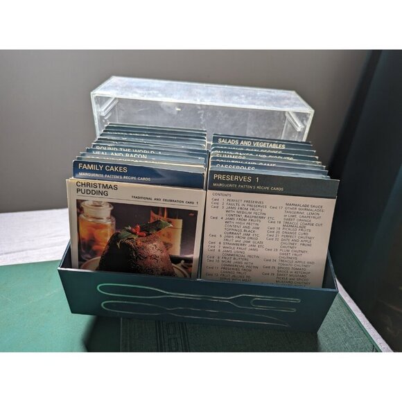 1960s Marguerite Patten's Recipe Cards in Box blue by Paul Hamlyn Ltd England - Picture 4 of 10
